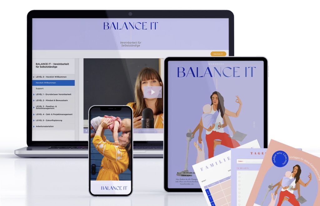 Balance It Onlinekurs Vereinbarkeit Selbstständigkeit